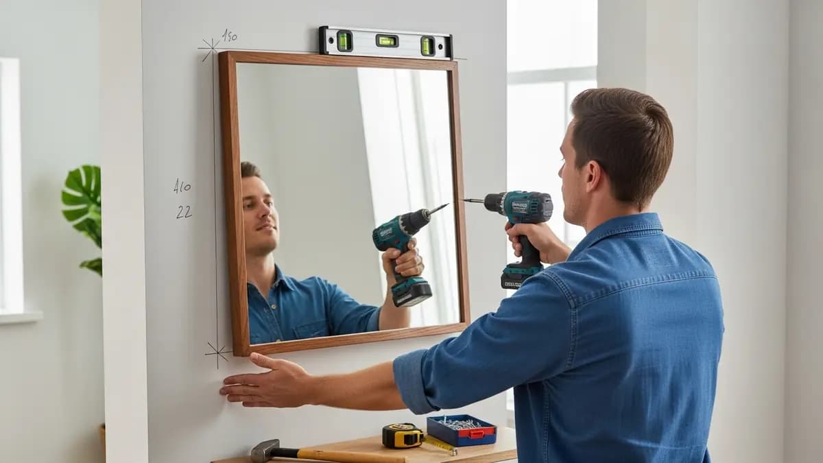 Fixar Espelho com Moldura na Parede