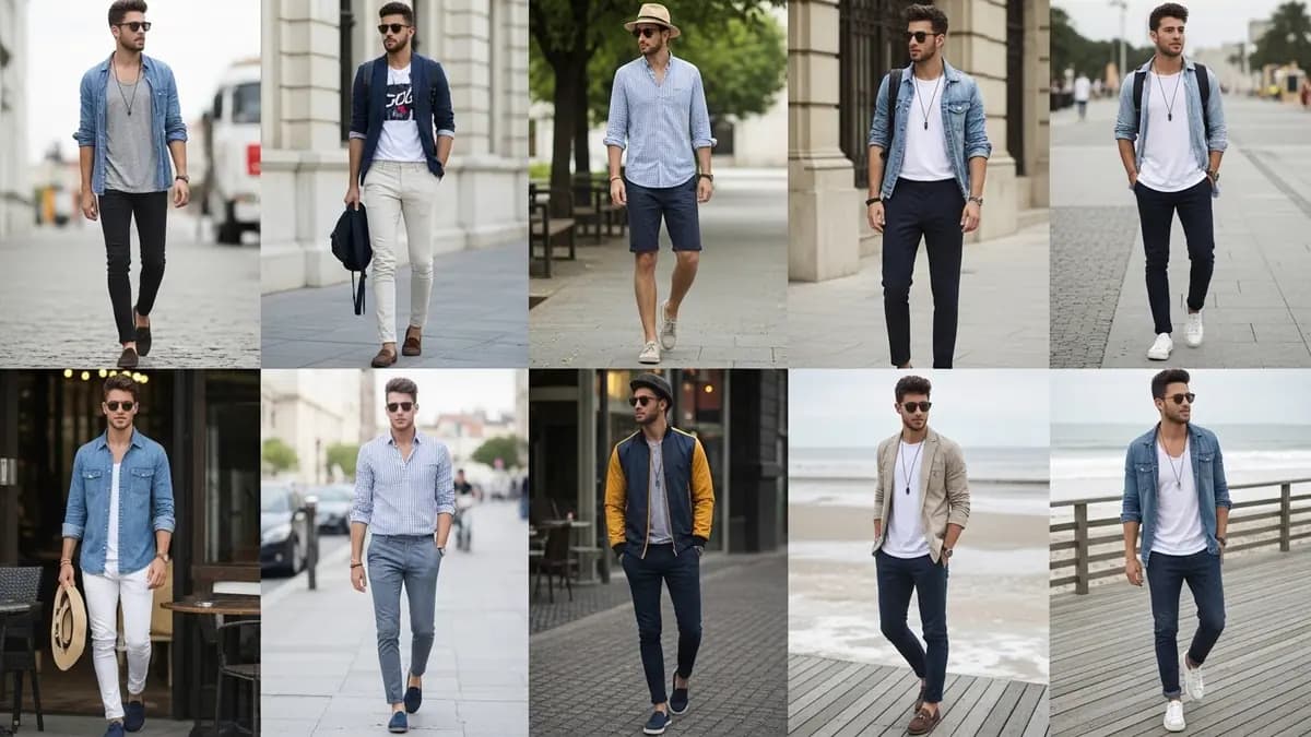 Estilos de roupas masculinas para jovens magros