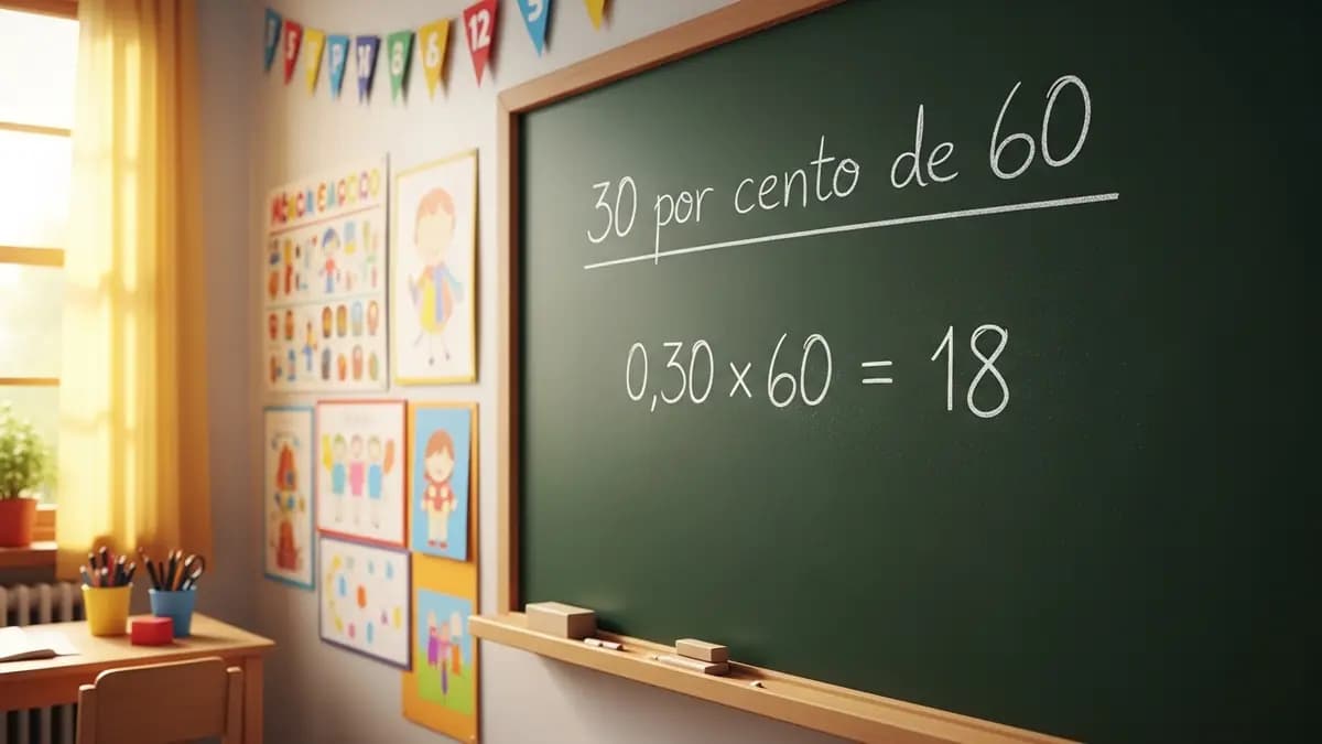 Como calcular 30 por cento de 60