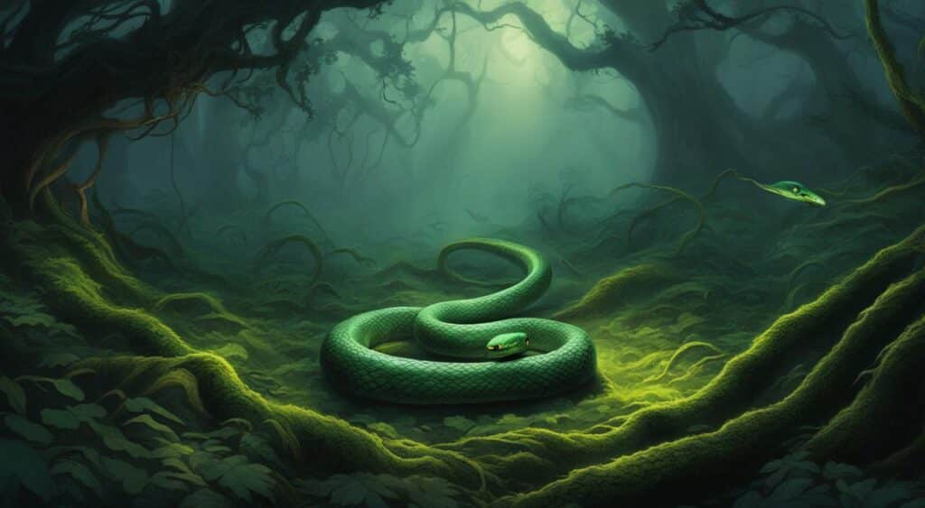superstições sobre sonhar com cobra verde